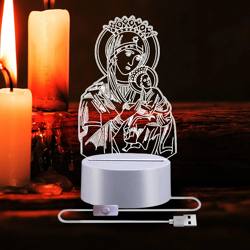Crucifixion of Jesus 3D Illusion Lamp