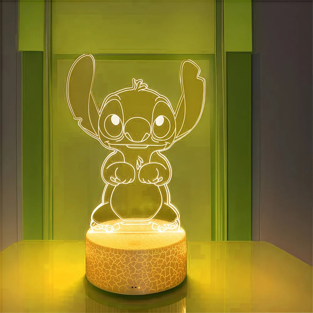 Stitch 3D Lamps Illusion LED Light