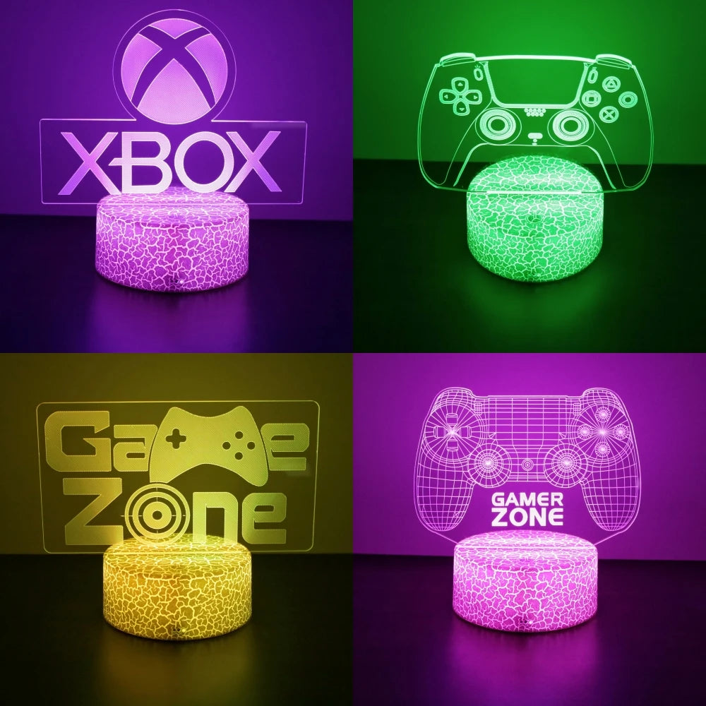 NEON GAMER 3D Lamp LED Night Light