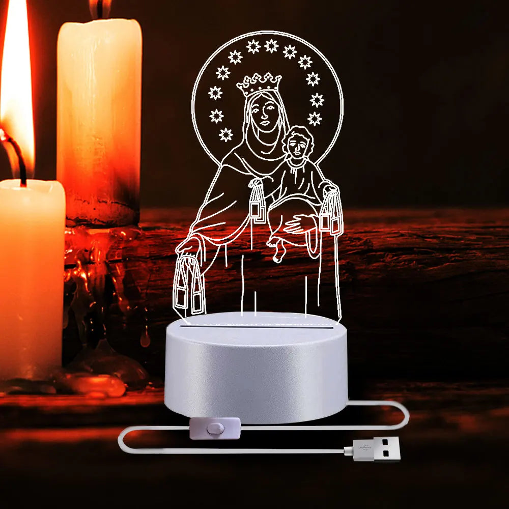 Crucifixion of Jesus 3D Illusion Lamp