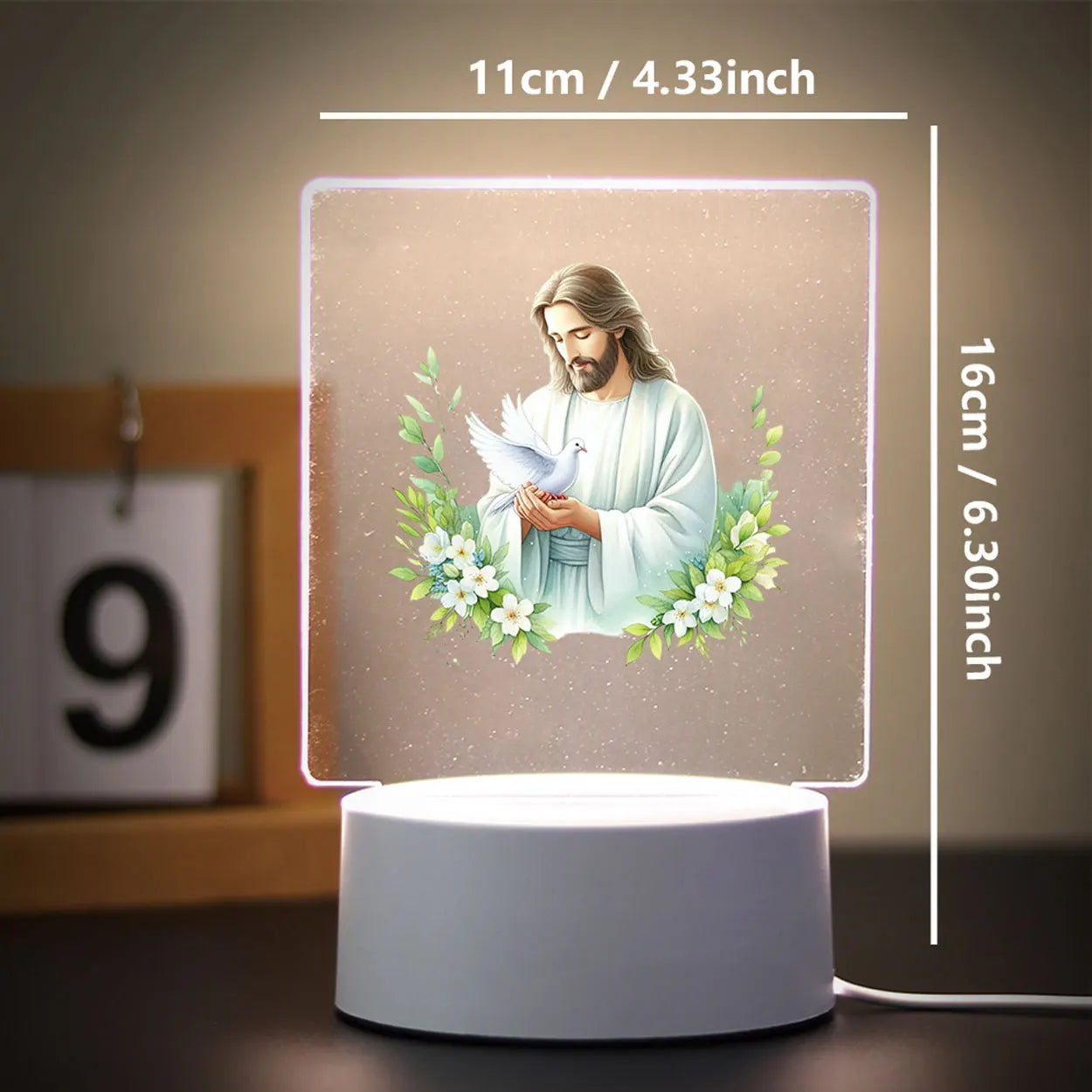 Religion 3D Night Light For Home Room Decoration