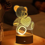 Christmas Decorations 3D LED Light Lamp