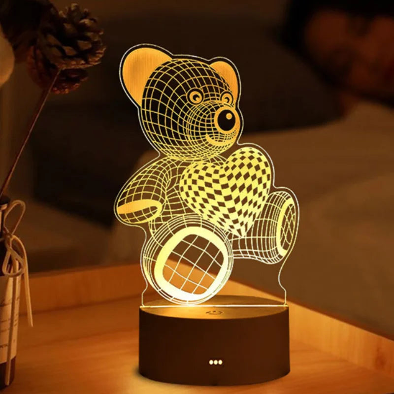 Christmas Decorations 3D LED Light Lamp