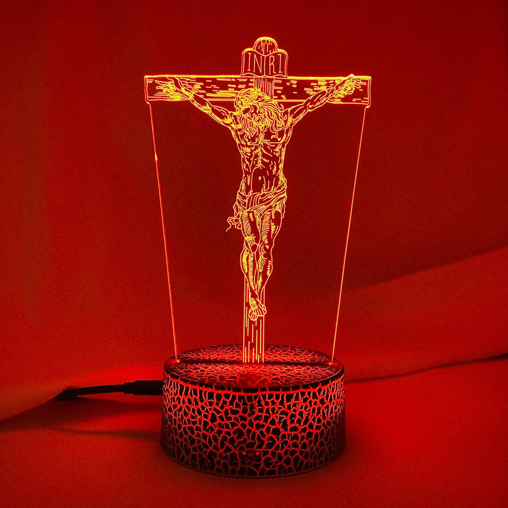 Jesus Shaped Church 3D LED lighting