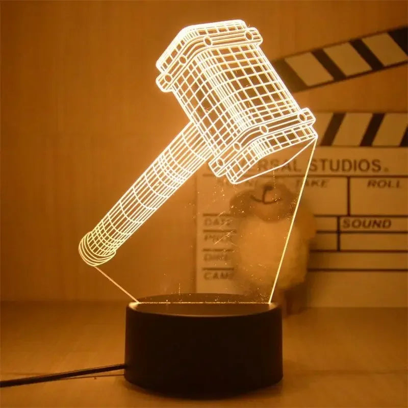 Avengers 3D LED Light Lamp Action