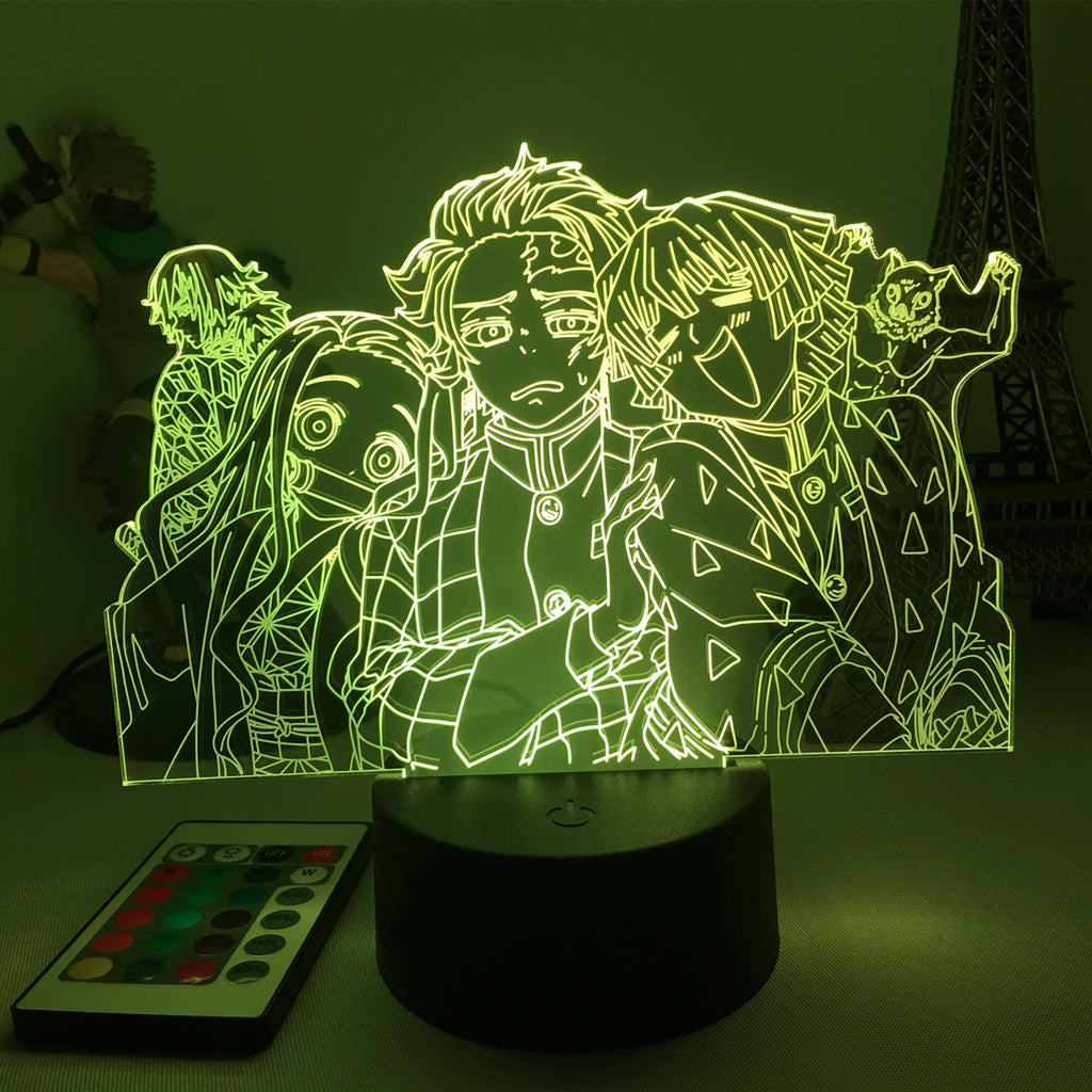 Kimetsu No Yaiba 3d LED Light Night