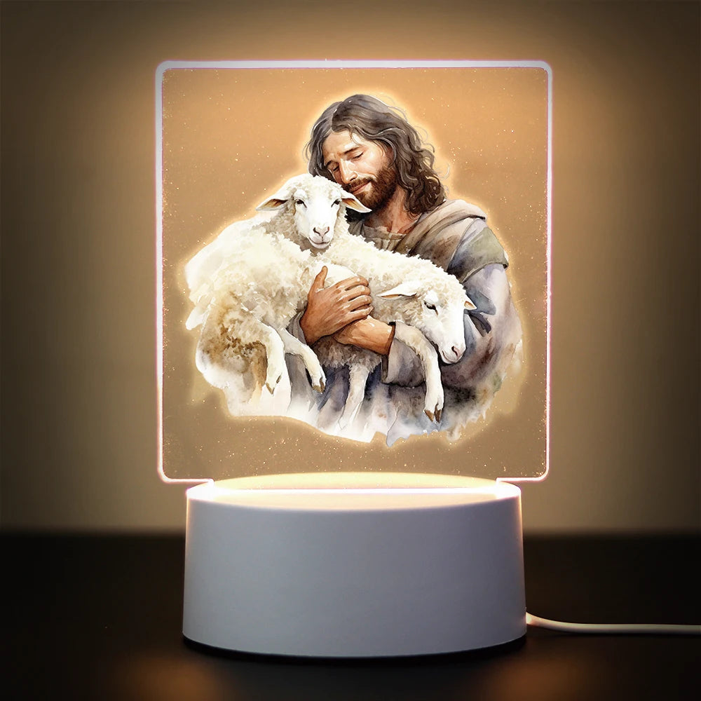 Religion 3D Night Light For Home Room Decoration