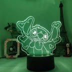 Lilo & Stitch Cartoon 3D Lamp Figure LED Night