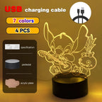 3D Illusion Stitch LED Night Light
