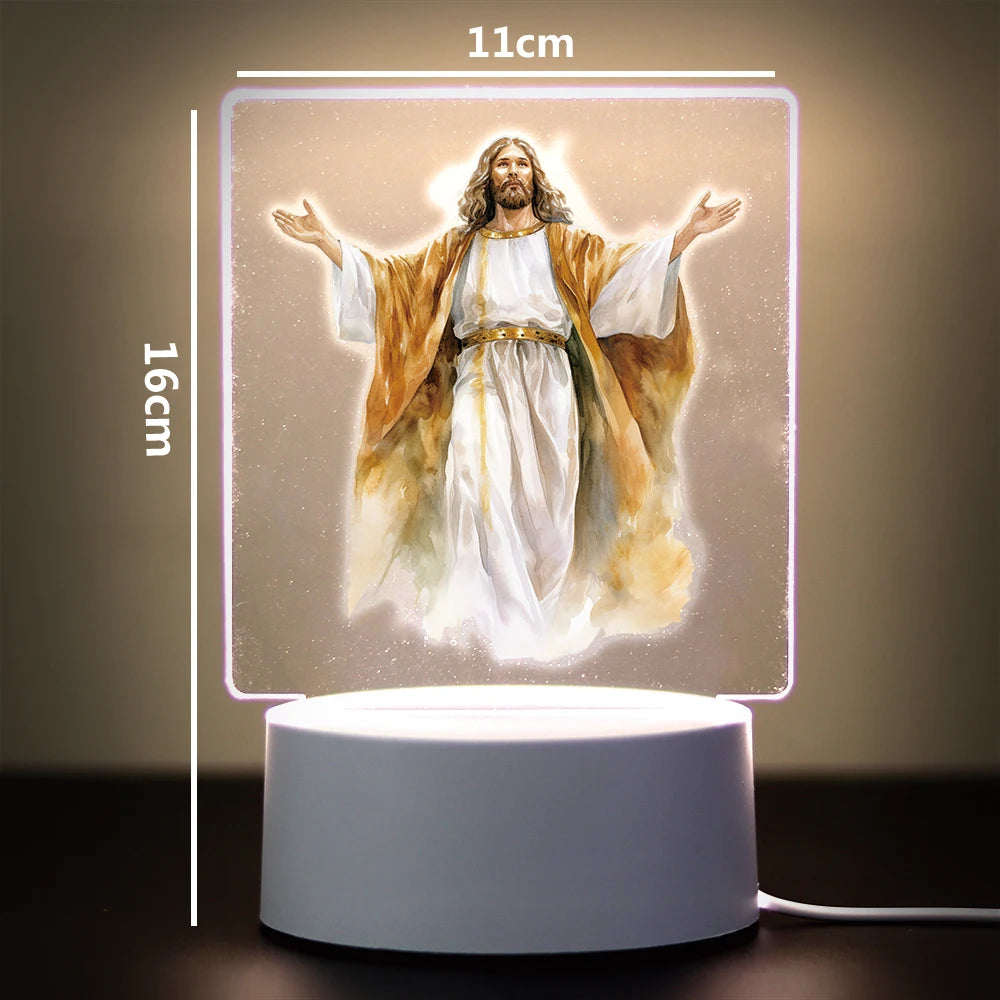 Religion 3D Night Light For Home Room Decoration