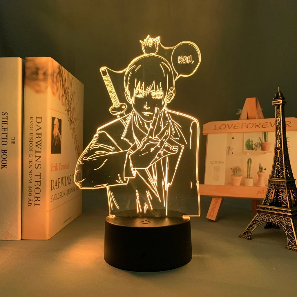 Chainsaw Man 3d Led Light Lamp
