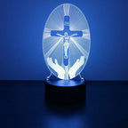 Jesus Cross 3D Lamp  LED Night Light Friends