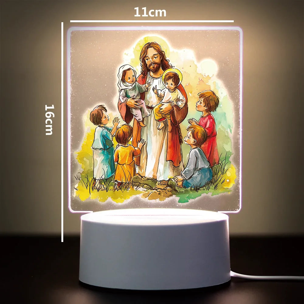 Religion 3D Night Light For Home Room Decoration