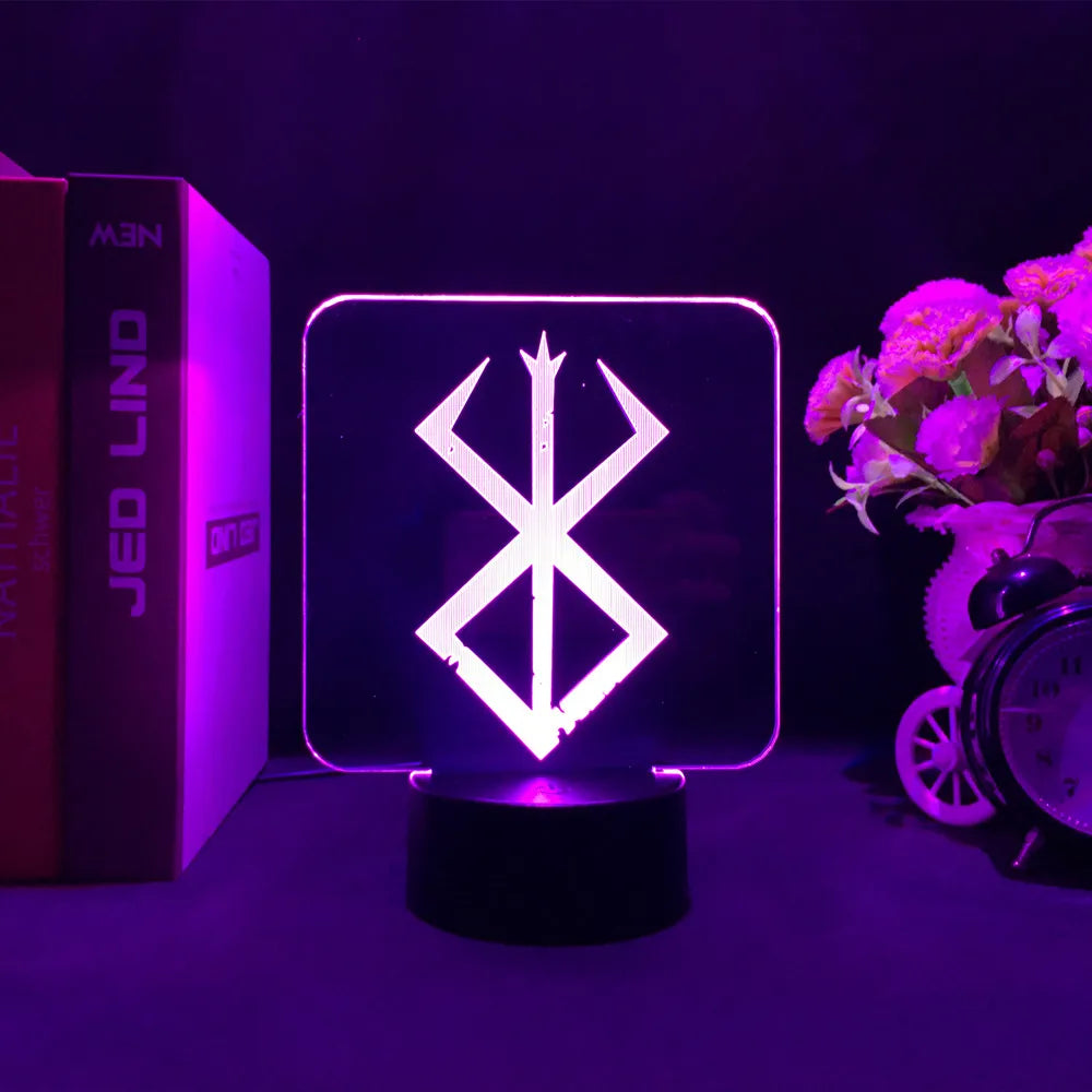 Berserk Anime 3d Led Night Light lamp