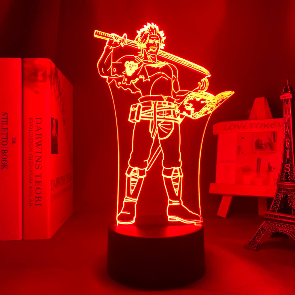 Black Clover 3d LED Lamp