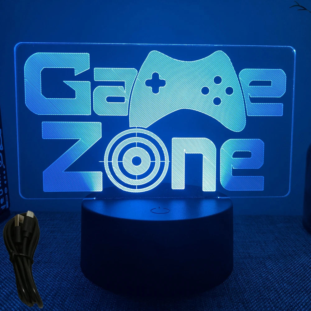 NEON GAMER 3D Lamp LED Night Light