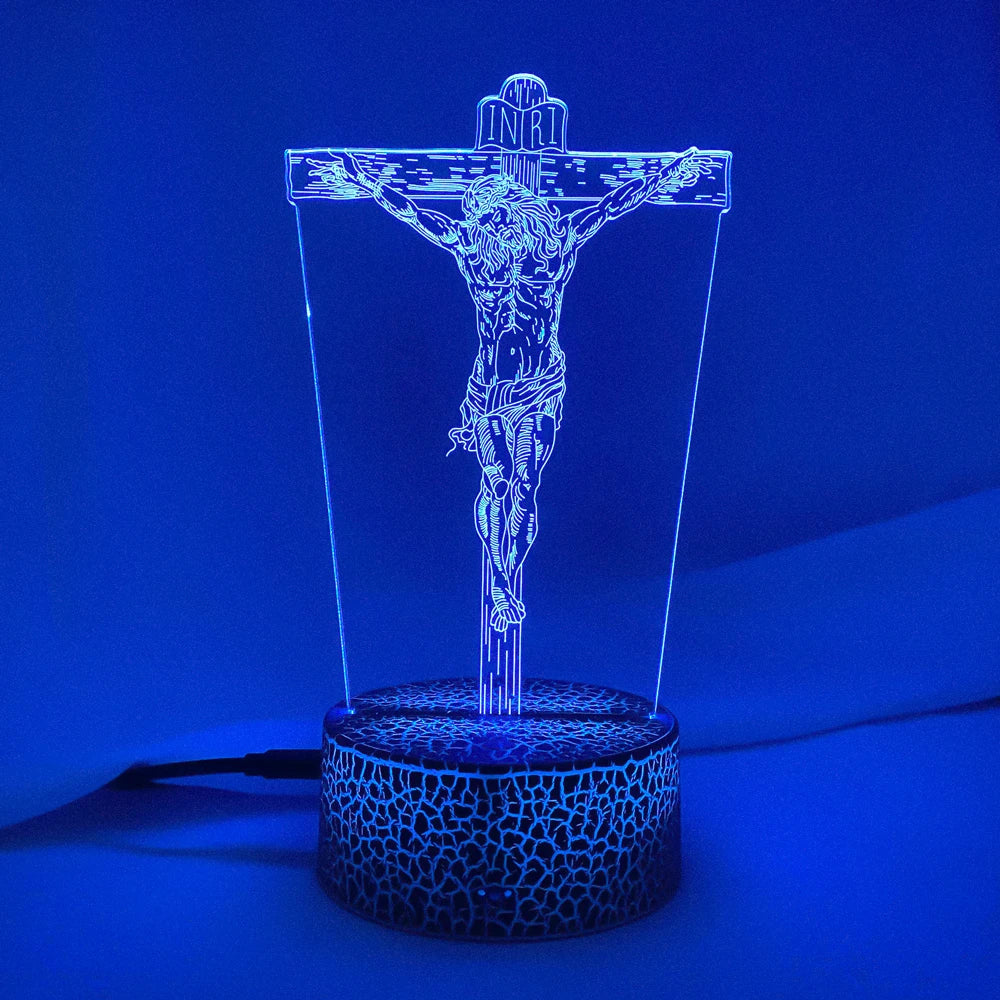 Jesus Shaped Church 3D LED lighting