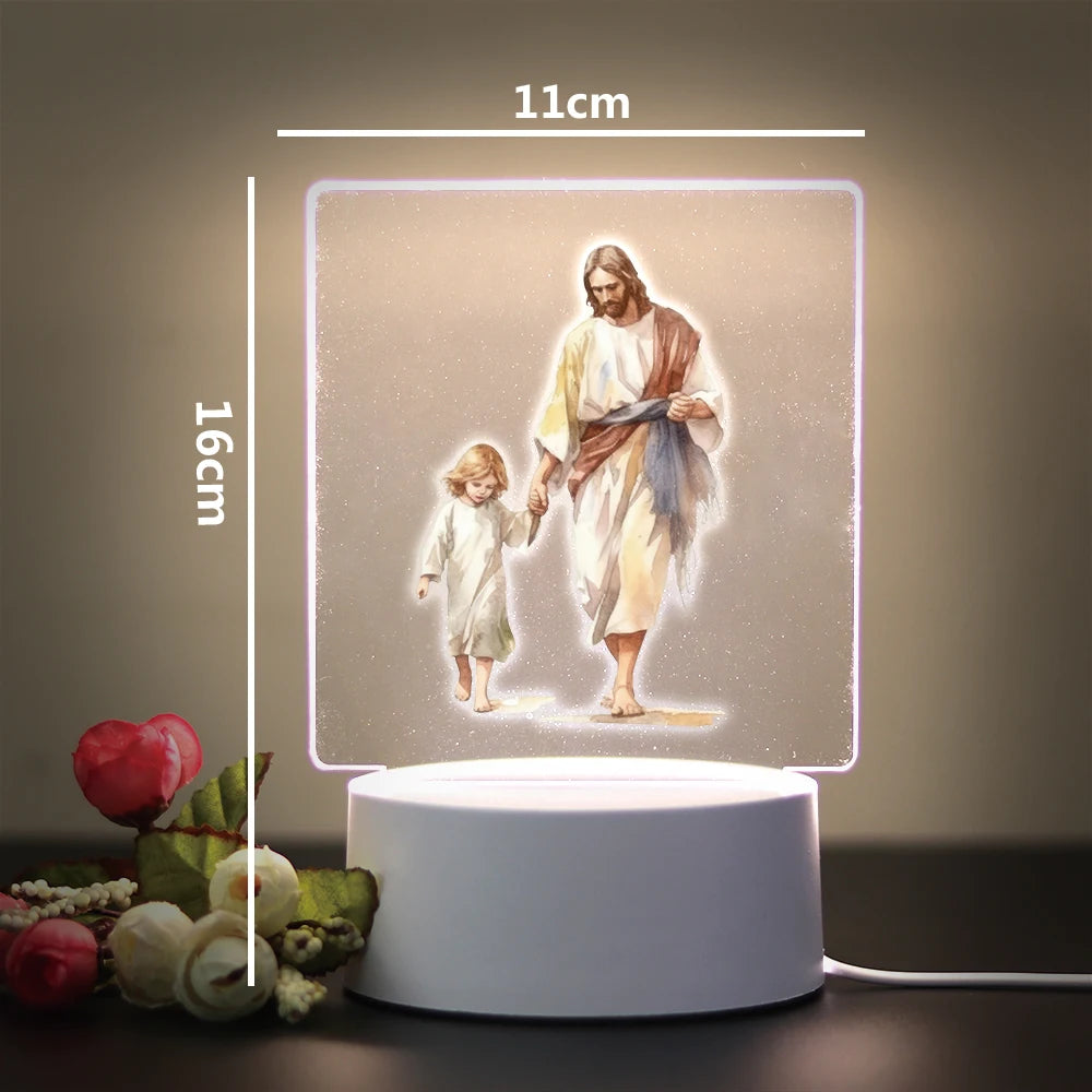 Religion 3D Night Light For Home Room Decoration