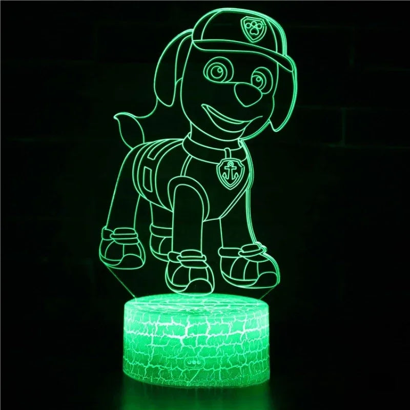 Paw Patrols 3D LED Night Lights